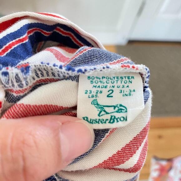 Vintage Buster Brown Red, White, and Blue Skort 2T - Picture 4 of 7